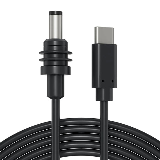 Waterproof USB-C to DC power cable for Starlink Mini, grey, 3-meter length, with 5.5x2.1mm DC jack, by Guangzhou Chuangze.