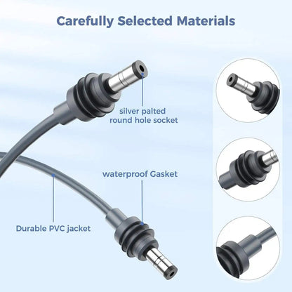 Starlink Mini DC power cable by Guangzhou Chuangze Digital, 3m waterproof copper replacement cord for outdoor use.