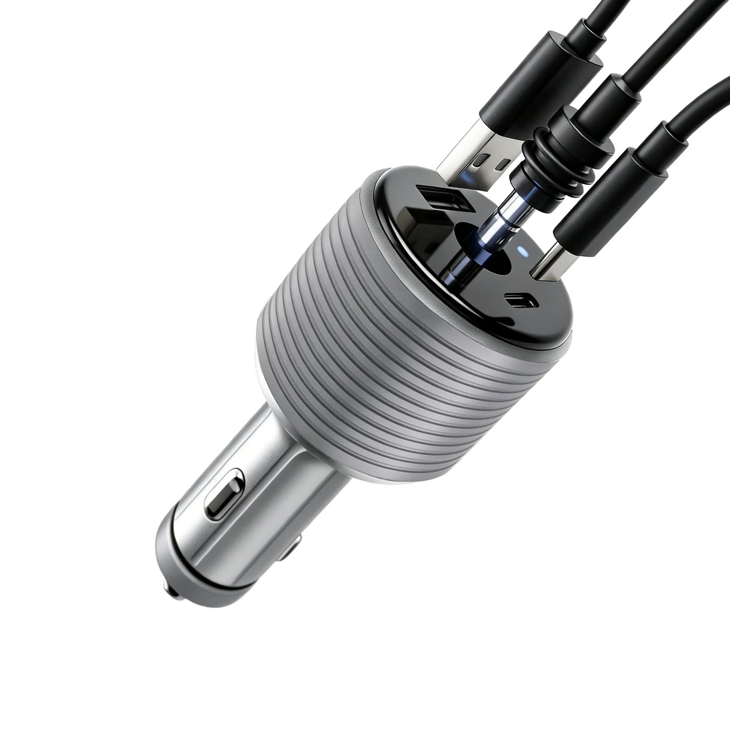 Starlink Mini Car Adapter by Guangzhou Chuangze Digital, silver gray DC step-up converter for car cigarette lighter, high-speed charging.