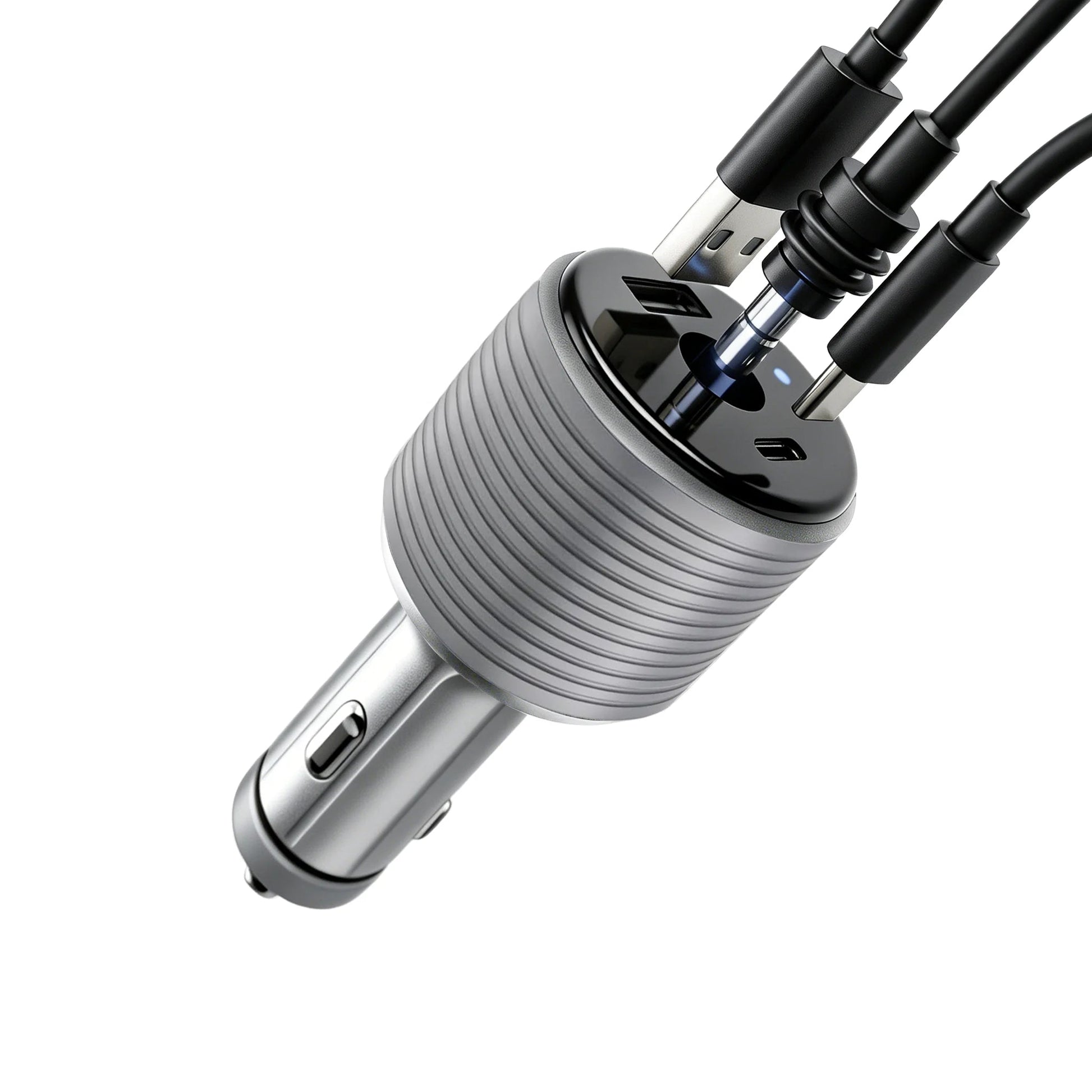 Starlink Mini Car Adapter by Guangzhou Chuangze Digital, silver gray DC step-up converter for car cigarette lighter, high-speed charging.