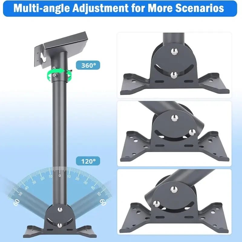Starlink Gen 3 wall and roof mounting kit with metal alloy bracket, pipe adapter, and adjustable angle in grey color.