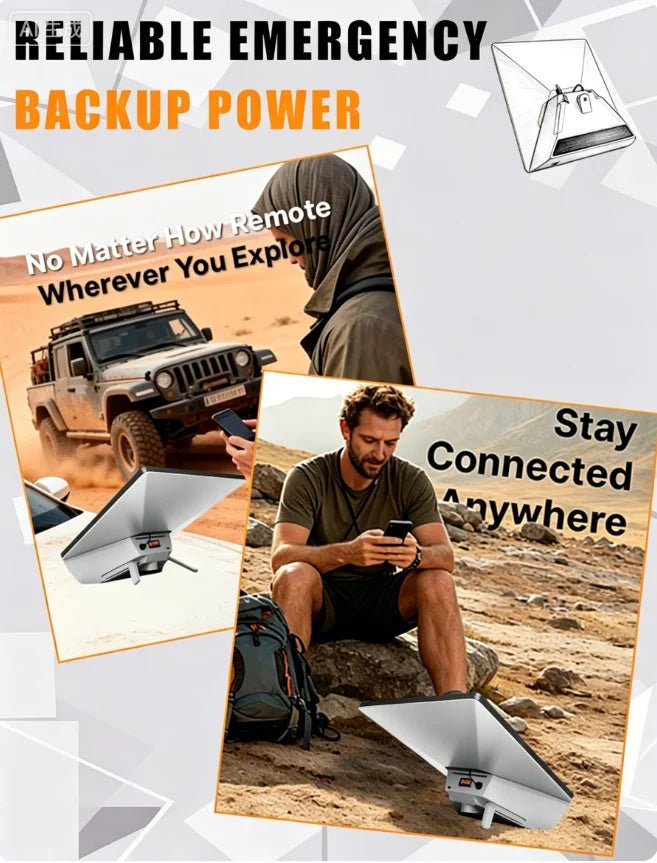 Starlink Mini 60000mAh portable power bank with IP68 waterproof design, fast charging, PD 140W, and emergency backup station in white color.
