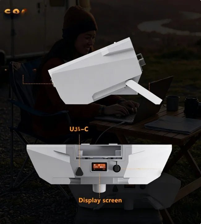 Starlink Mini 60000mAh 140W waterproof portable power bank with USB and charging ports, designed for outdoor emergency use.