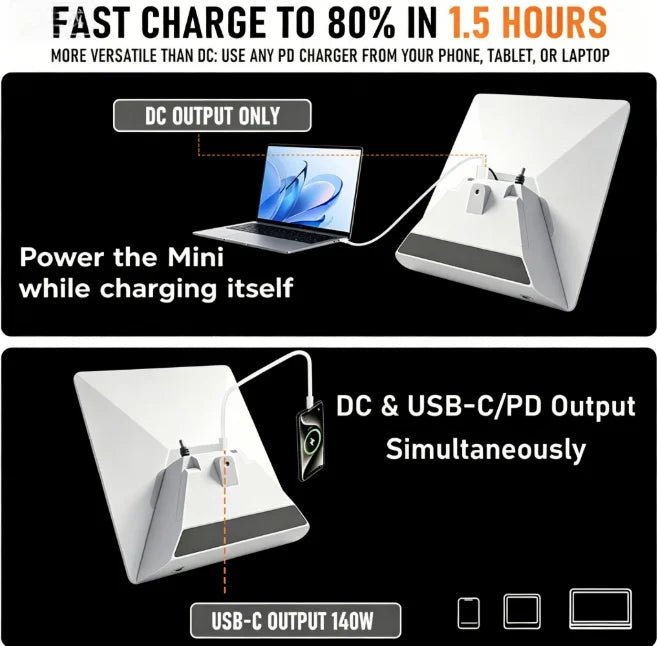 Starlink Mini Battery Pack by Guangzhou Chuangze Digital Technology, 60,000mAh high-capacity outdoor power bank with charging port.