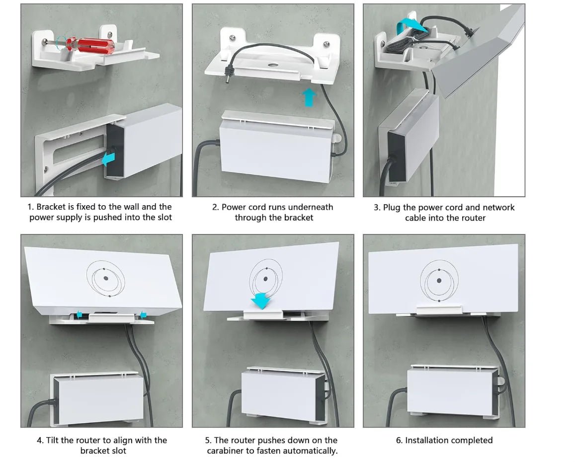Starlink All-in-One V3 Mesh Router Kit by Guangzhou Chuangze for Starlink GEN3 with wall mount and easy snap-in installation