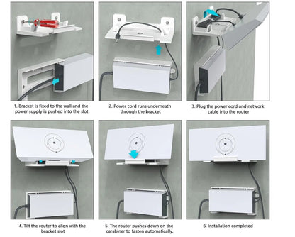 Starlink All-in-One V3 Mesh Router Kit by Guangzhou Chuangze for Starlink GEN3 with wall mount and easy snap-in installation