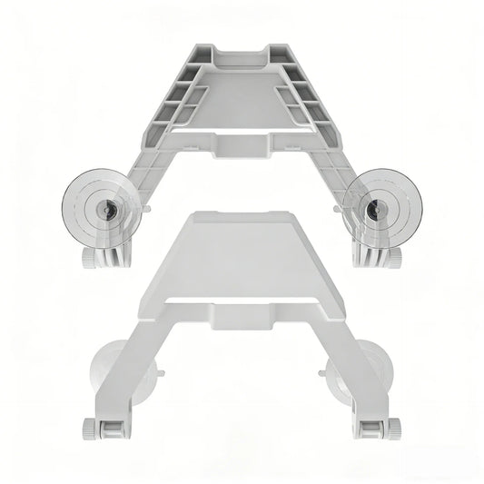 Starlink Mini Dish antenna with ABS suction mount bracket, portable and durable, designed for RVs, cars, and windshield installation.