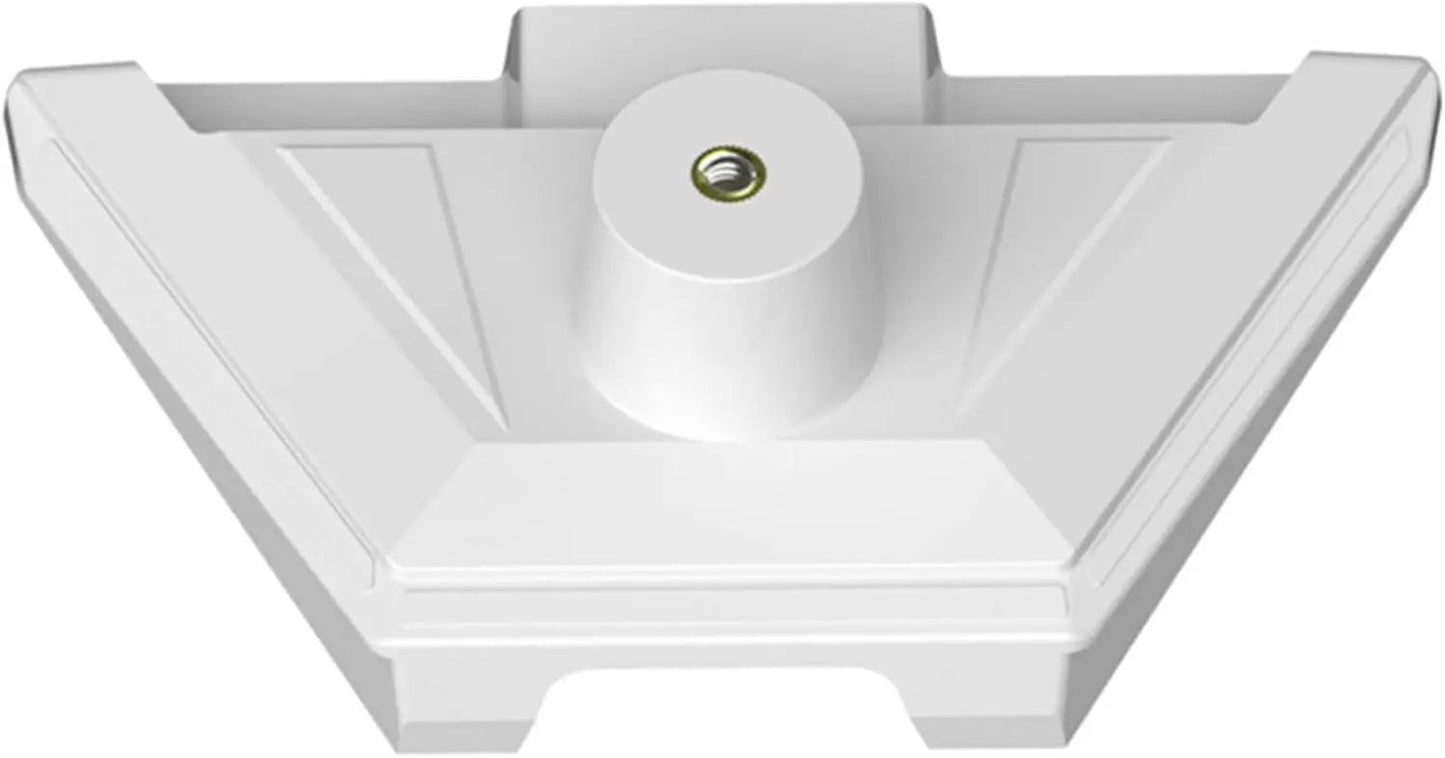 Starlink Mini Mount Adapter with ABS base and metal screw for stable rooftop installation on RVs and boats.
