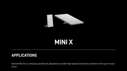 Starlink Mini X UltraPortable satellite internet antenna for travel, camping, and outdoor van life by Guangzhou Chuangze Digital Technology.