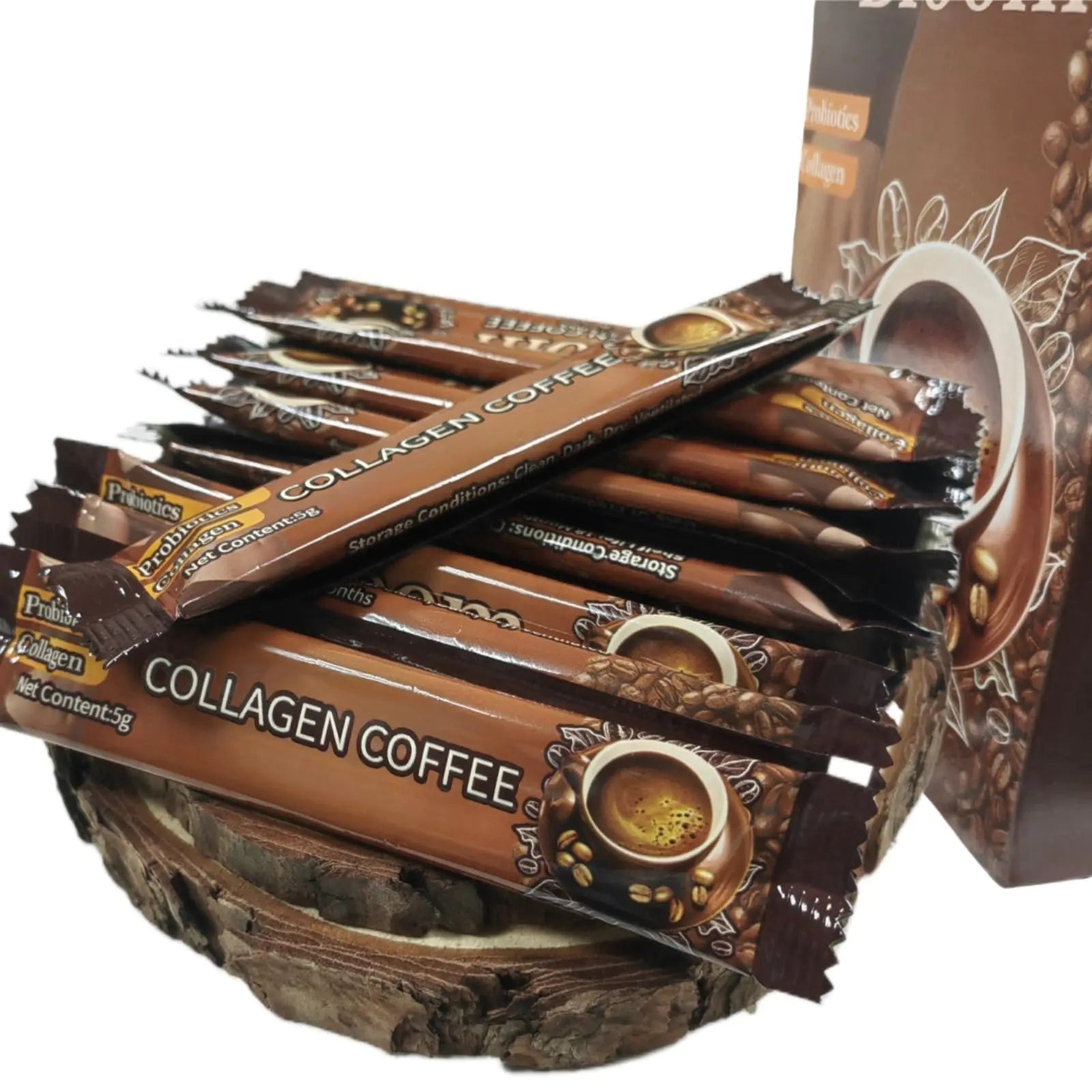 Collagen CoffeeCoffee 12 BagsInstant CoffeeCollagen Coffee from JapanPure Natura Collagen Coffee（60g）