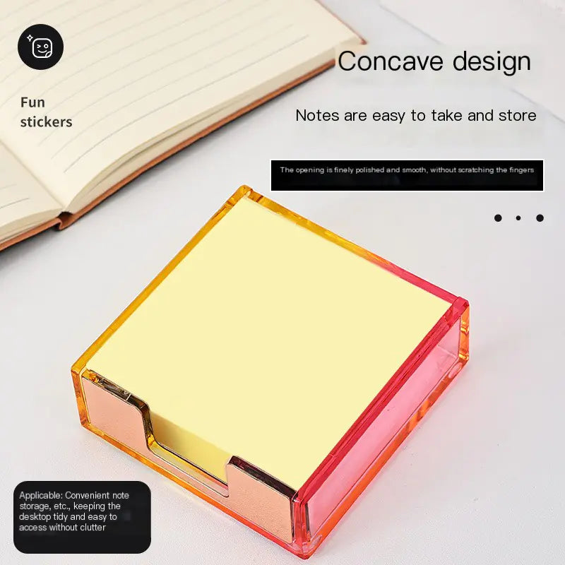 Colorful Acrylic Desk Organizer Set for Office Supplies