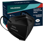 HALIDODO Face Mask 100 Pack Breathable 5 - Layer Filter Efficiency≥95% - BACKUPMYFILESNOW