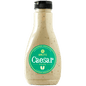 Hanley's Foods Caesar dressing bottle, creamy dressing for salads in a clear plastic container with a label.