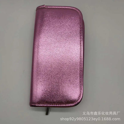 10-Piece Colorful Makeup Brush Set with Soft Synthetic Fibers & Durable Handles for Flawless Looks