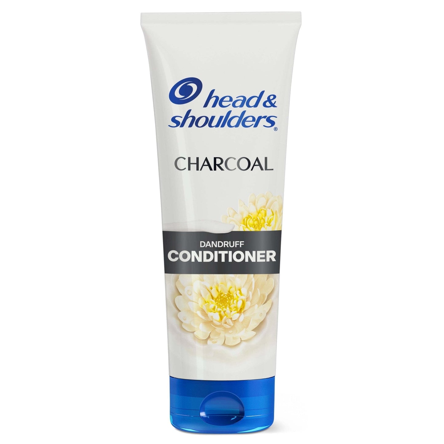Head & Shoulders Dandruff Conditioner for dry scalp, 10.6 fl oz bottle, showing the product in a clean, white bottle with label.