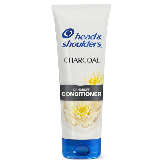 Head & Shoulders Dandruff Conditioner for dry scalp, 10.6 fl oz bottle, showing the product in a clean, white bottle with label.