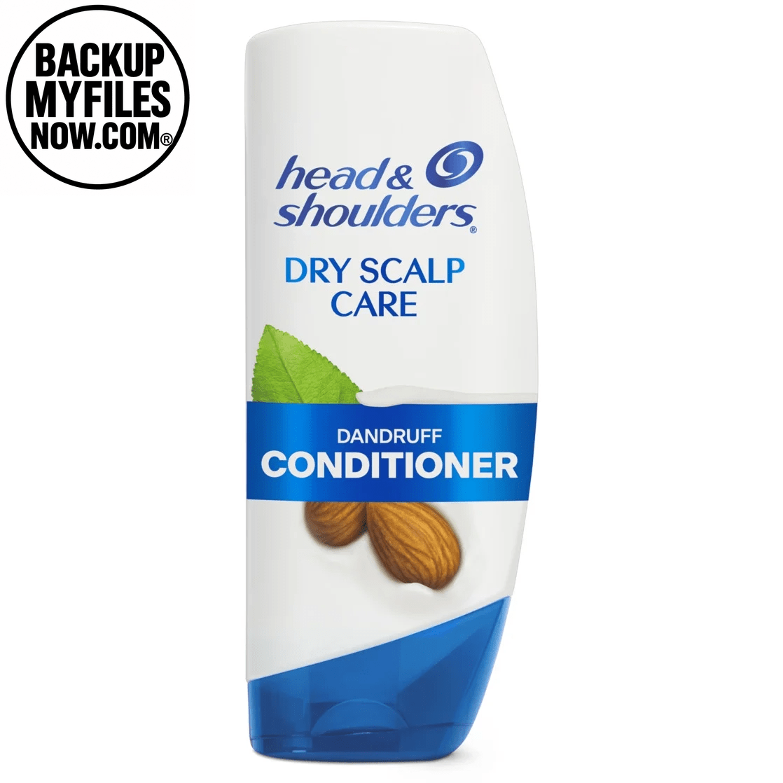 Head & Shoulders Dandruff Conditioner for dry scalp, 10.6 oz bottle with creamy texture and label visible.