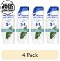 Head & Shoulders 2-in-1 dandruff shampoo and conditioner with tea tree oil in a 28.2 fl oz bottle, shown on a bathroom shelf.
