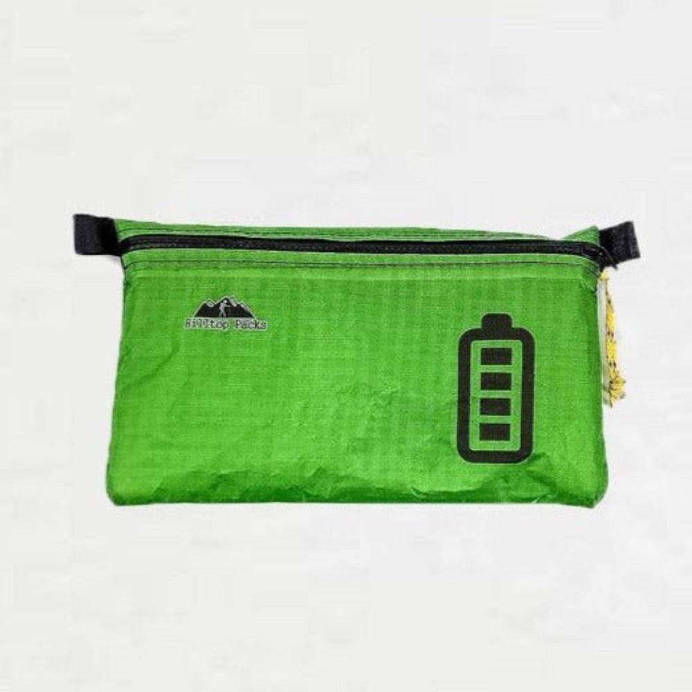 White ultralight zipper pouch organizer with classic pattern by Hilltop Packs LLC, compact and versatile storage solution.
