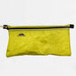 White ultralight zipper pouch organizer with classic pattern by Hilltop Packs LLC, ideal for travel and storage.