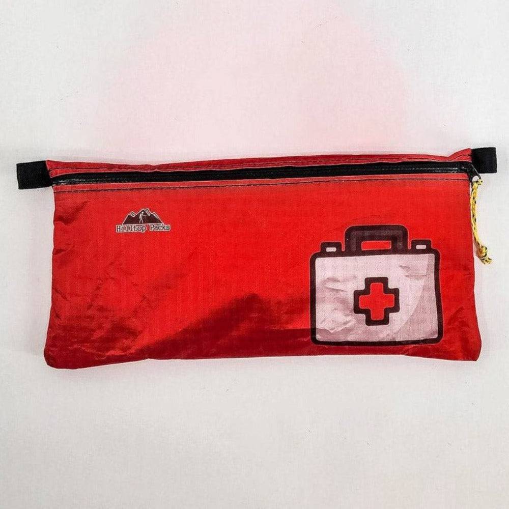 Ultralight zipper pouch organizer with classic pattern by Hilltop Packs LLC, showing compact design and zip closure.