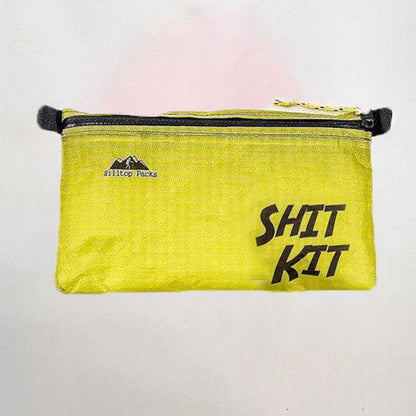 White ultralight zipper pouch organizer with classic patterns from Hilltop Packs LLC, ideal for travel and storage.