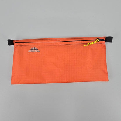 White ultralight zipper pouch organizer with classic pattern by Hilltop Packs LLC, compact and versatile storage solution.