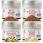 Home Chef Flavor Kit with 4 tins from Gustus Vitae, featuring collection and gift set of culinary spice blends.