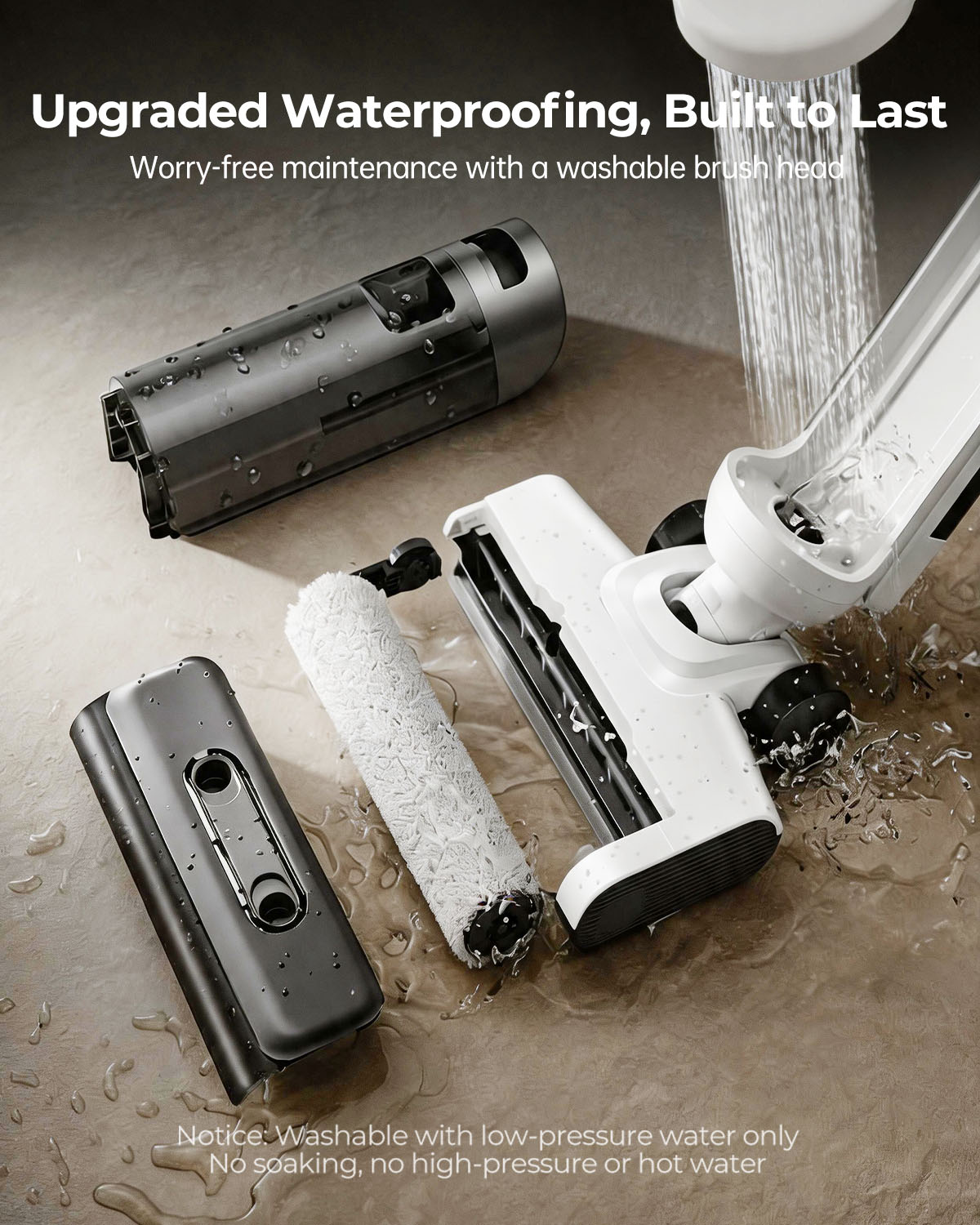 Honiture M7 multi-surface wet dry vacuum cleaner with waterproof design and upgraded features, ideal for cleaning various surfaces.