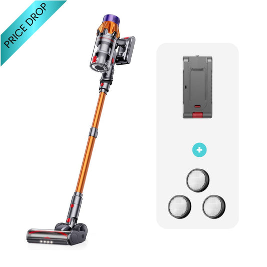 Honiture X7 cordless vacuum cleaner with cleaning attachments and accessories in the cleaning bundle, designed for deep home cleaning.