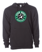Black Horseplay Apparel Starbuck Equestrian Hoodie with front pocket and hood, casual style for equestrian enthusiasts.