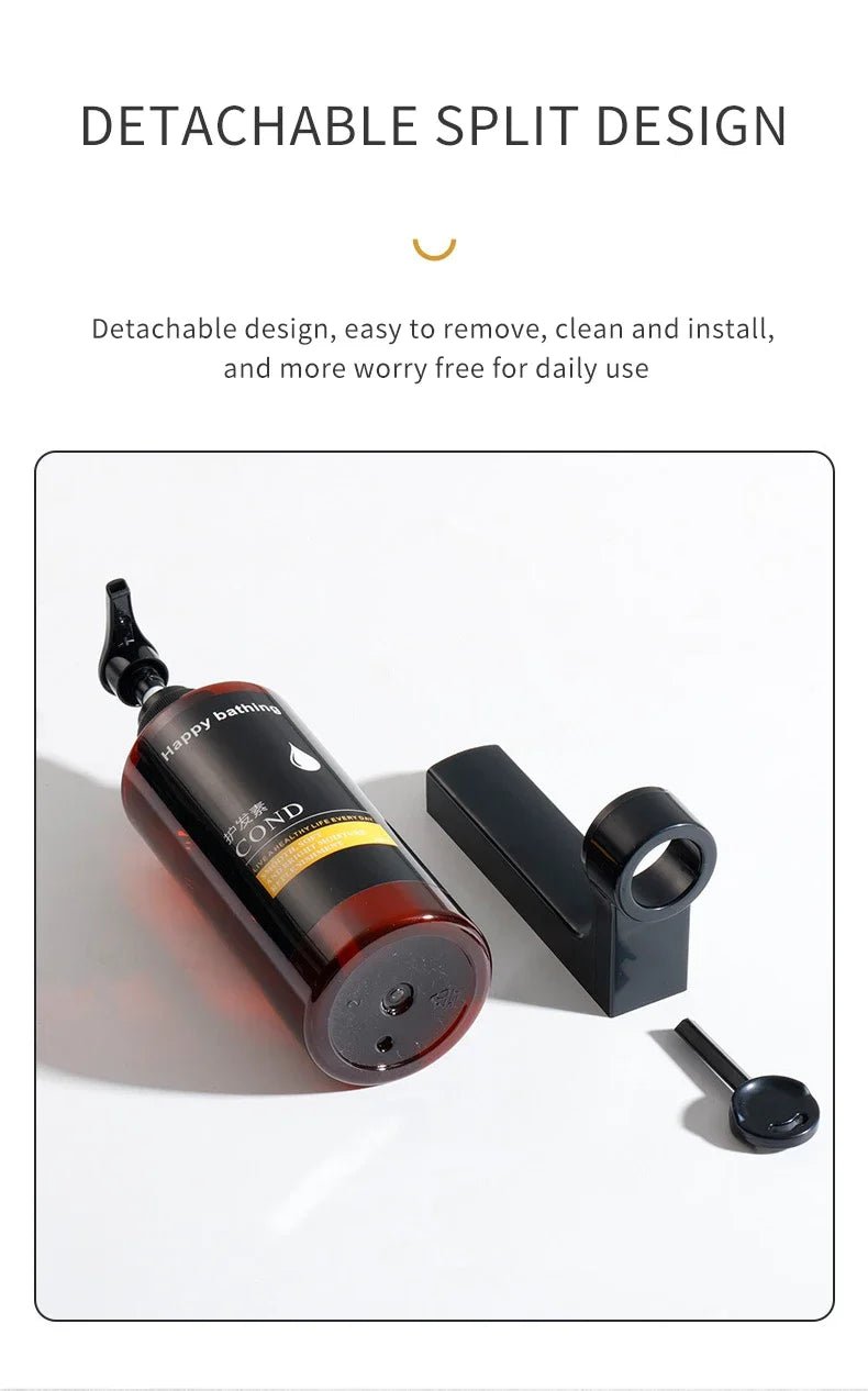 Hotel Shampoo and Shower Gel Separate Bottles Wall Mounted No Punching Hand Sanitizer Boxes Wall Mounted Manual Soap Dispensers - BACKUPMYFILESNOW