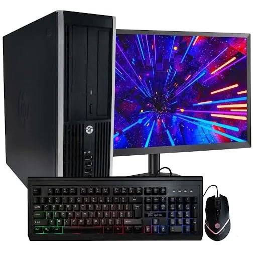 HP ProDesk 6200 Desktop Computer | Quad Core Intel i5 (3.2) | 8GB DDR3 RAM | 1TB HDD Hard Disk Drive | Windows 10 Professional | New 22in LCD Monitor | Home or Office PC (Renewed) Black - BACKUPMYFILESNOW