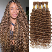 Human Braiding Hair 20 Inch 5 Bundles Deep Wave Bulk Human Hair for Braiding Human Hair Braiding Hair No Weft 100% Unprocessed 12A Human Braiding Hair for Boho Braids 150g 30 - BACKUPMYFILESNOW
