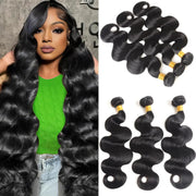 Human Hair Bundles 20 22 24 Inch Body Wave Bundles Human Hair 100% Unprocessed Brazilian Virgin Hair Quick Weave Bundles Human Hair 3 Bundles Deals Real Human Hair Extensions Natural Black - BACKUPMYFILESNOW