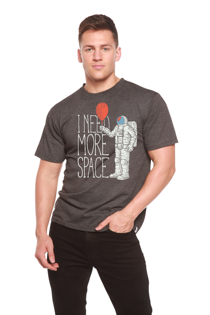 Men's printed short sleeve T-shirt by Spun Bamboo featuring a graphic design made from bamboo viscose and organic cotton fabric.