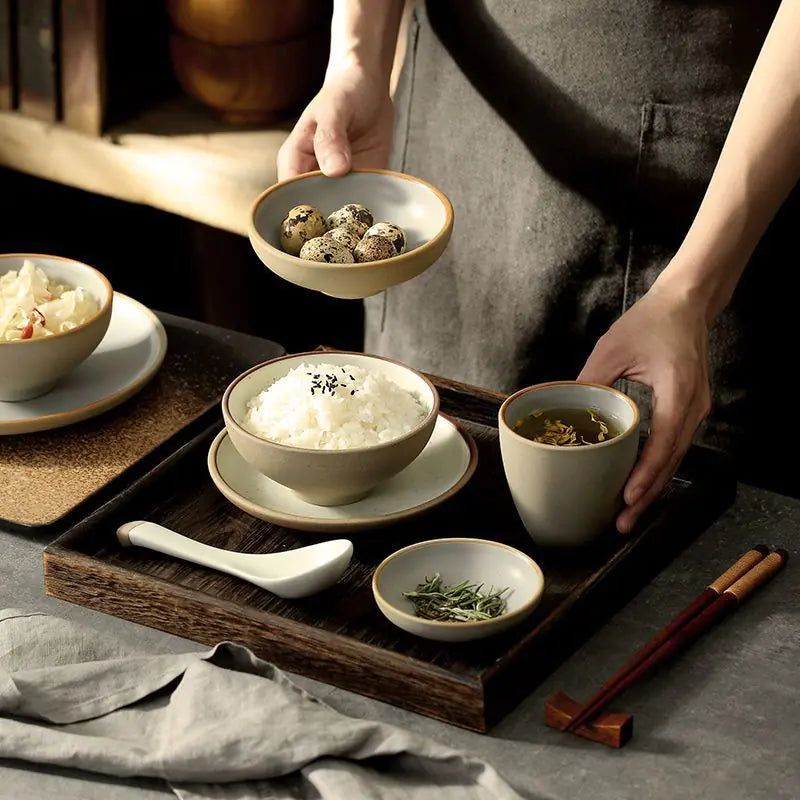 Japanese Style Ceramic Small Bowl Tableware Set