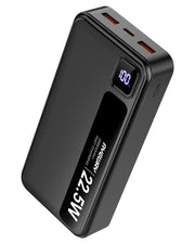 AYEWAY Portable Charger USB C Fast Charge Battery Pack 26800mAh Type-C PD 20W USB-A 22.5W Power Bank with 3 OutputsExternal Backup Battery Phone Charger for iPhone 1513MacBookSamsung GalaxyTravel