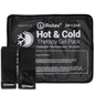 iReliev premium reusable hot and cold therapy gel pack with securement straps for pain relief and soothing treatment.