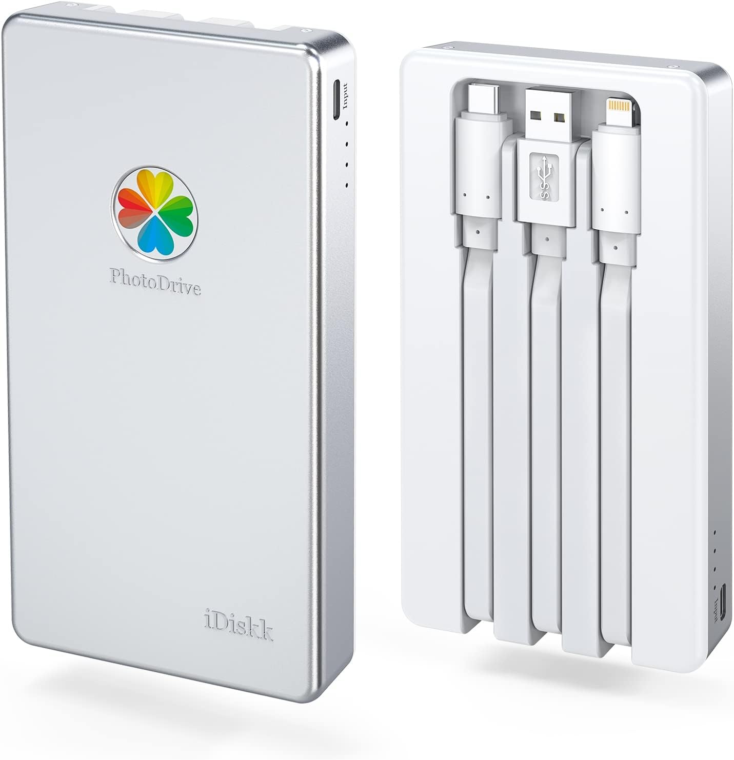 iDiskk 4TB App - le Certified External Hard Drive for iPhone iPad (iPhone /17/16/15/14/13/12/11/X) Android Mobile,MacBook and Windows PC, Photo Storage Photo Stick Drive to Backup Photos/Videos,Files - BACKUPMYFILESNOW