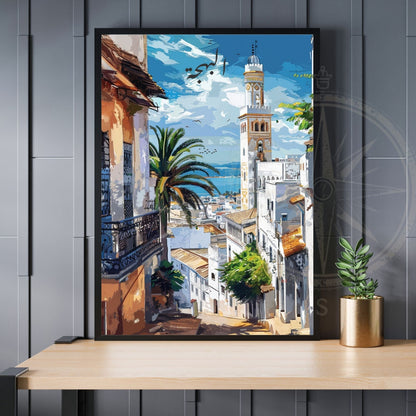 Affiche Alger | Affiche de voyage Alger| Affiche Algérie  | El Behdja