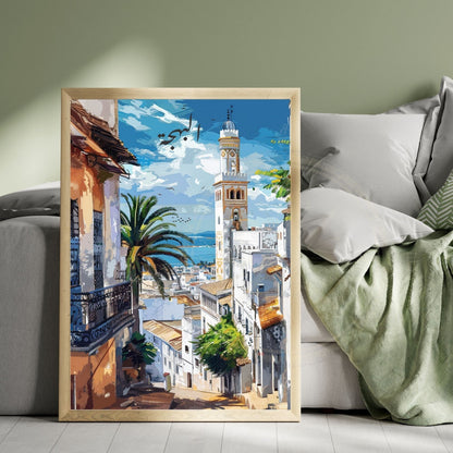 Affiche Alger | Affiche de voyage Alger| Affiche Algérie  | El Behdja
