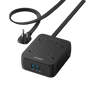 Anker 341 USB power strip with multiple USB charging ports and power buttons, designed for efficient device charging.