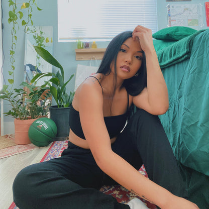 Women's cropped bralette tank top from POS Wholesale, closeout crop top with a comfortable fit and stylish design.