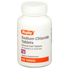 Rugby® Sodium Chloride 1g (Normal Salt) – 100 Tablets