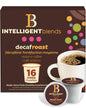 Intelligent Blends Dark Roast Coffee Pods, 100 count, single serve, 100% Arabica, compatible with Keurig K Cups machine