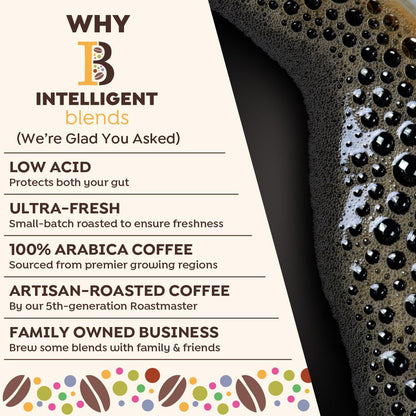 Intelligent Blends Medium Dark Roast Coffee Pods, 100 ct, single serve, 100% Arabica, compatible with Keurig K Cups machine