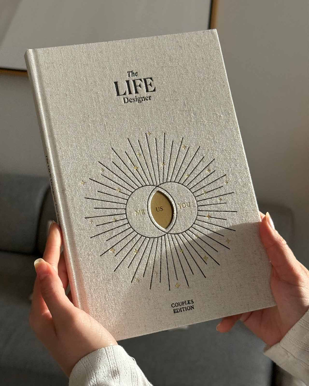 Life Designer Journal for Couples by Intelligent Change, open pages with prompts and spaces for shared reflections and plans.