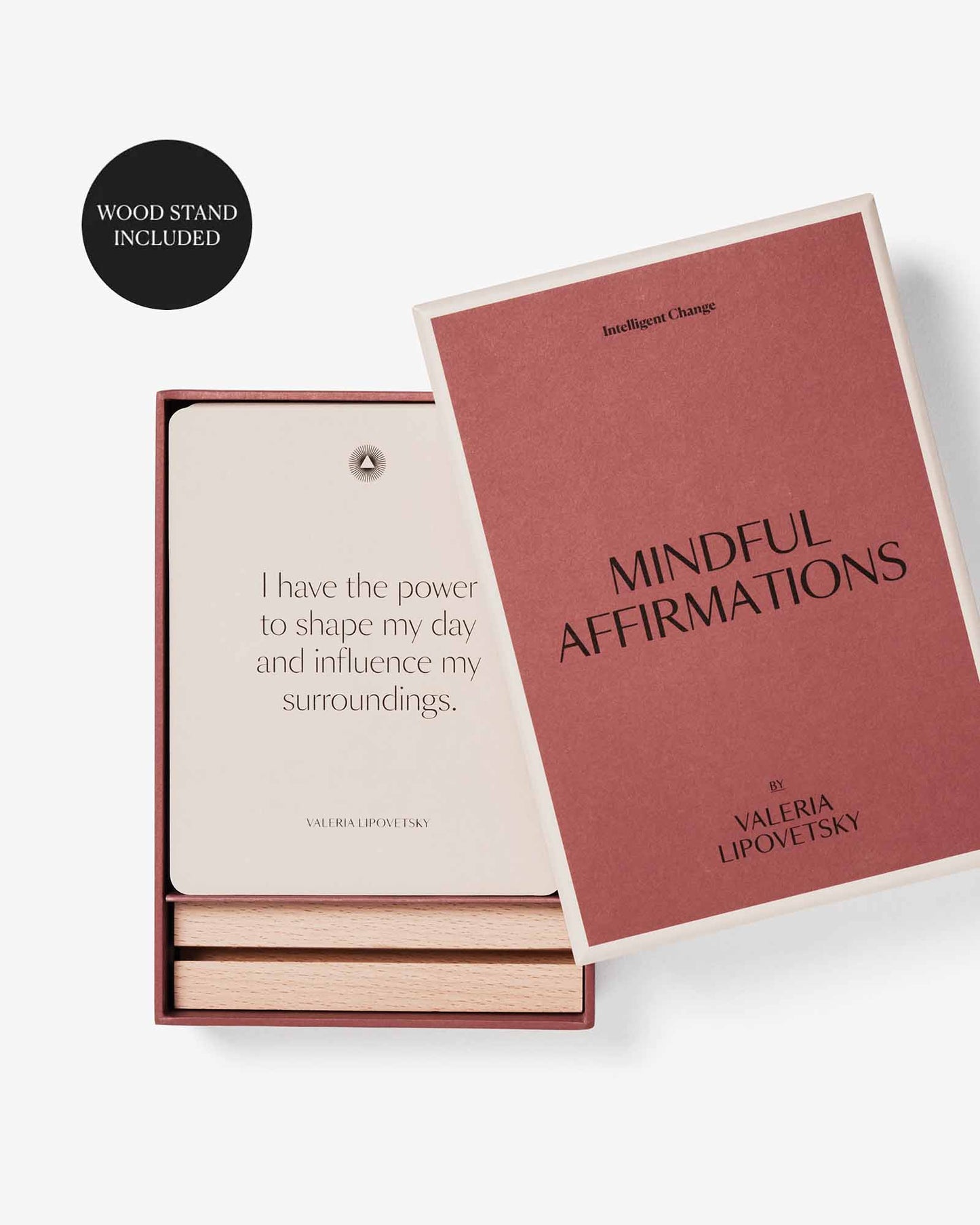 Mindful Affirmations for Women by Valeria Lipovetsky, a set of positive affirmation cards from Intelligent Change.