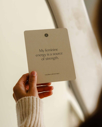 Mindful Affirmations for Women by Valeria Lipovetsky, featuring positive affirmation cards from Intelligent Change.